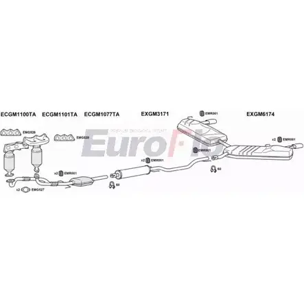 Система выпуска ОГ EUROFLO H C9PA 4373394 VLSIG32 3001B EYG61L изображение 0