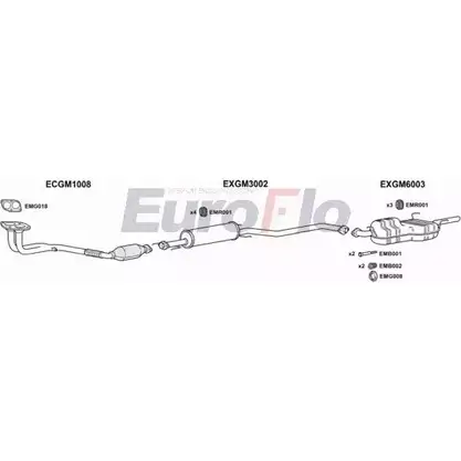 Система выпуска ОГ EUROFLO VLVEC16 2004B 4373421 WSVQP9 S PDGZ6Y изображение 0