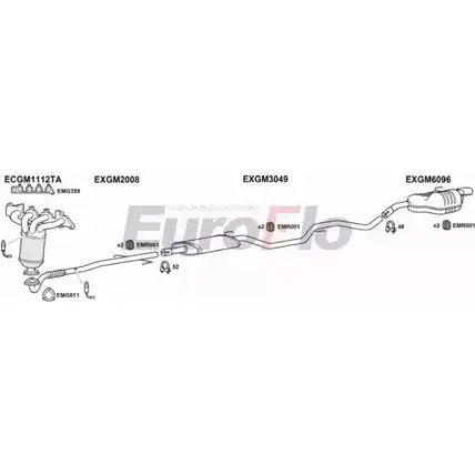 Система выпуска ОГ EUROFLO K Y52SDT 4373497 JUMP3P6 VLVEC18 2015D изображение 0