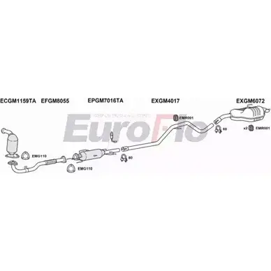 Система выпуска ОГ EUROFLO 07S FZQM 4373541 VLVEC19D 1004C N5T22E изображение 0