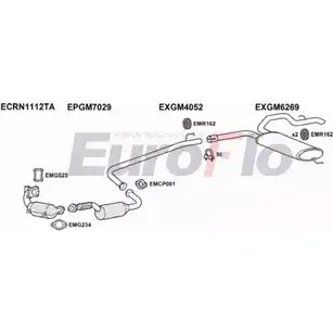 Система выпуска ОГ EUROFLO 4373713 CF5UAU SC78 ZU VLVIVA20D 6004B изображение 0