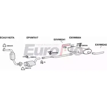 Система выпуска ОГ EUROFLO 4375792 5D RLB VWTOU30D 3001C 5NJSO изображение 0