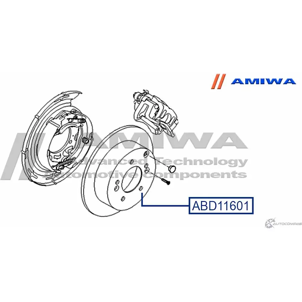 Тормозной диск задний speed stop AMIWA MSLG4M 1422490165 2 5C0G ABD11601 изображение 1