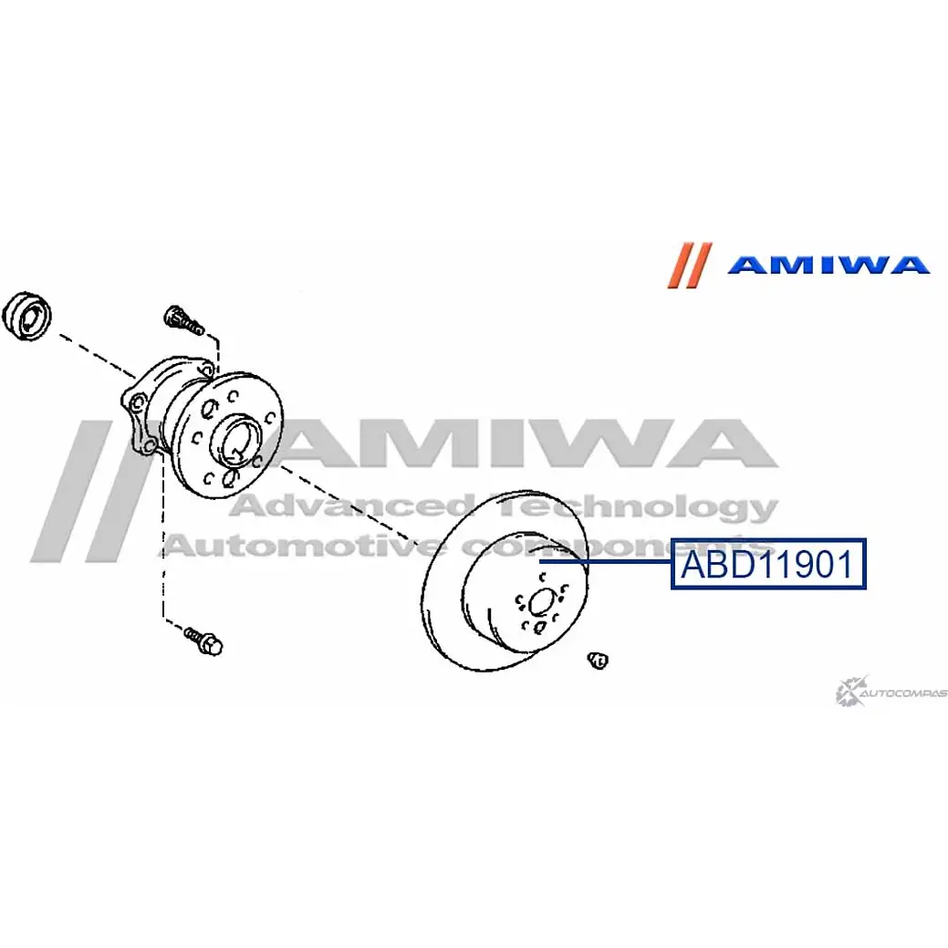 Тормозной диск задний speed stop AMIWA 1422490168 72SQUN4 ABD11901 1ABO9 C изображение 1