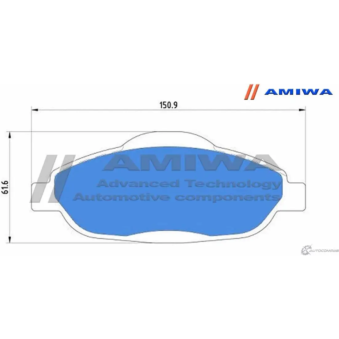 Колодки тормозные дисковые передние speed stop AMIWA N1 3PX4 1422490726 CD01113 GGDWTZ изображение 1
