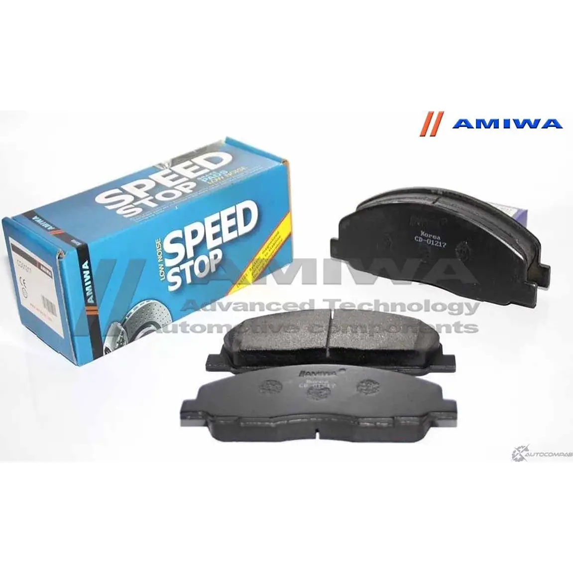 Колодки тормозные дисковые передние speed stop AMIWA CD01217 JVKQ8X 5 1422490755 G634438 изображение 0