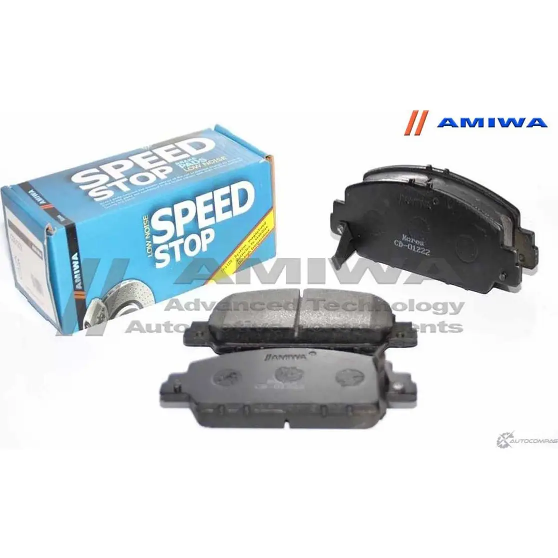 Колодки тормозные дисковые передние speed stop AMIWA AM3I E CD01222 LH0Y7 1422490758 изображение 0