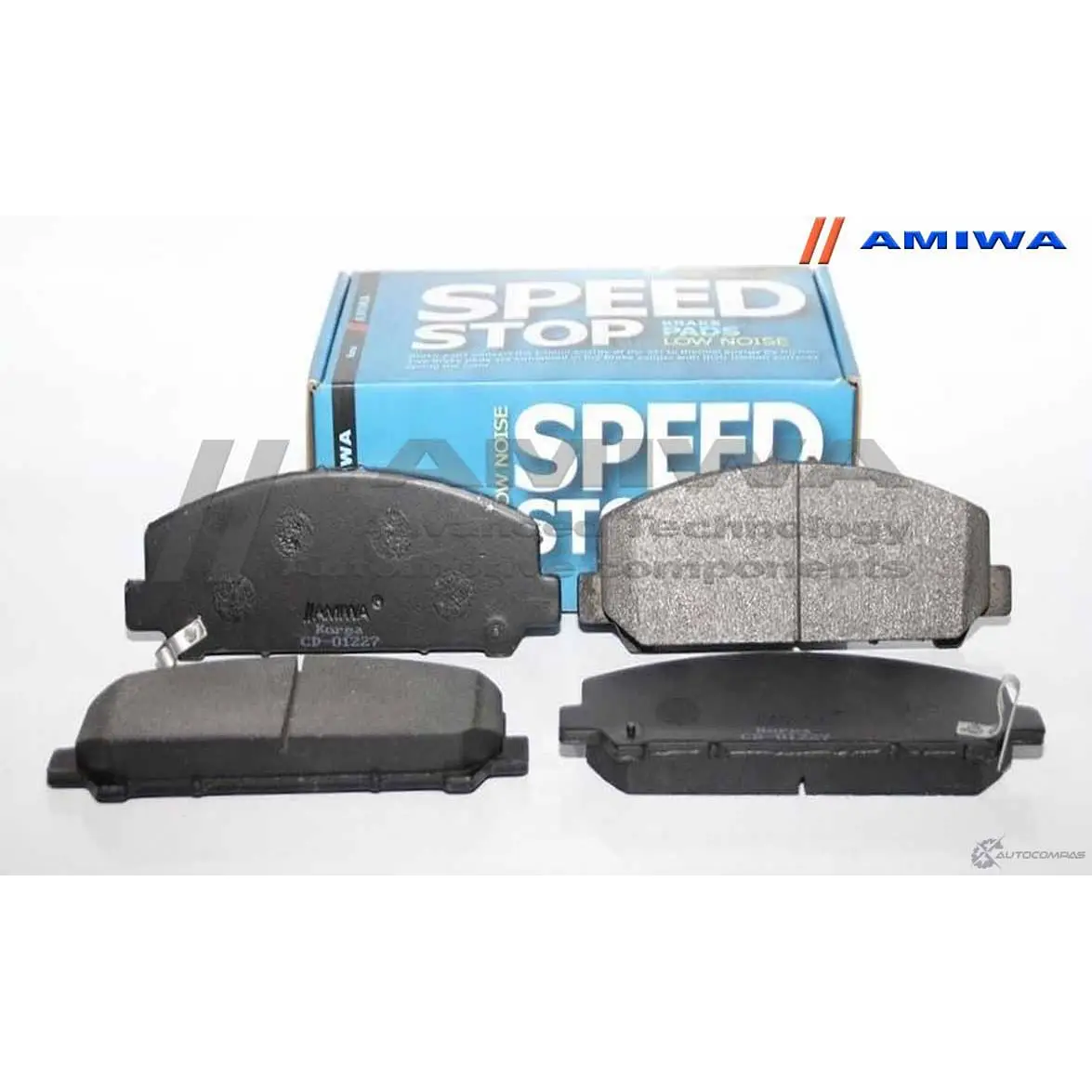 Колодки тормозные дисковые передние speed stop AMIWA BFV E74 1422490754 CD01227 NKQ7PIN изображение 0