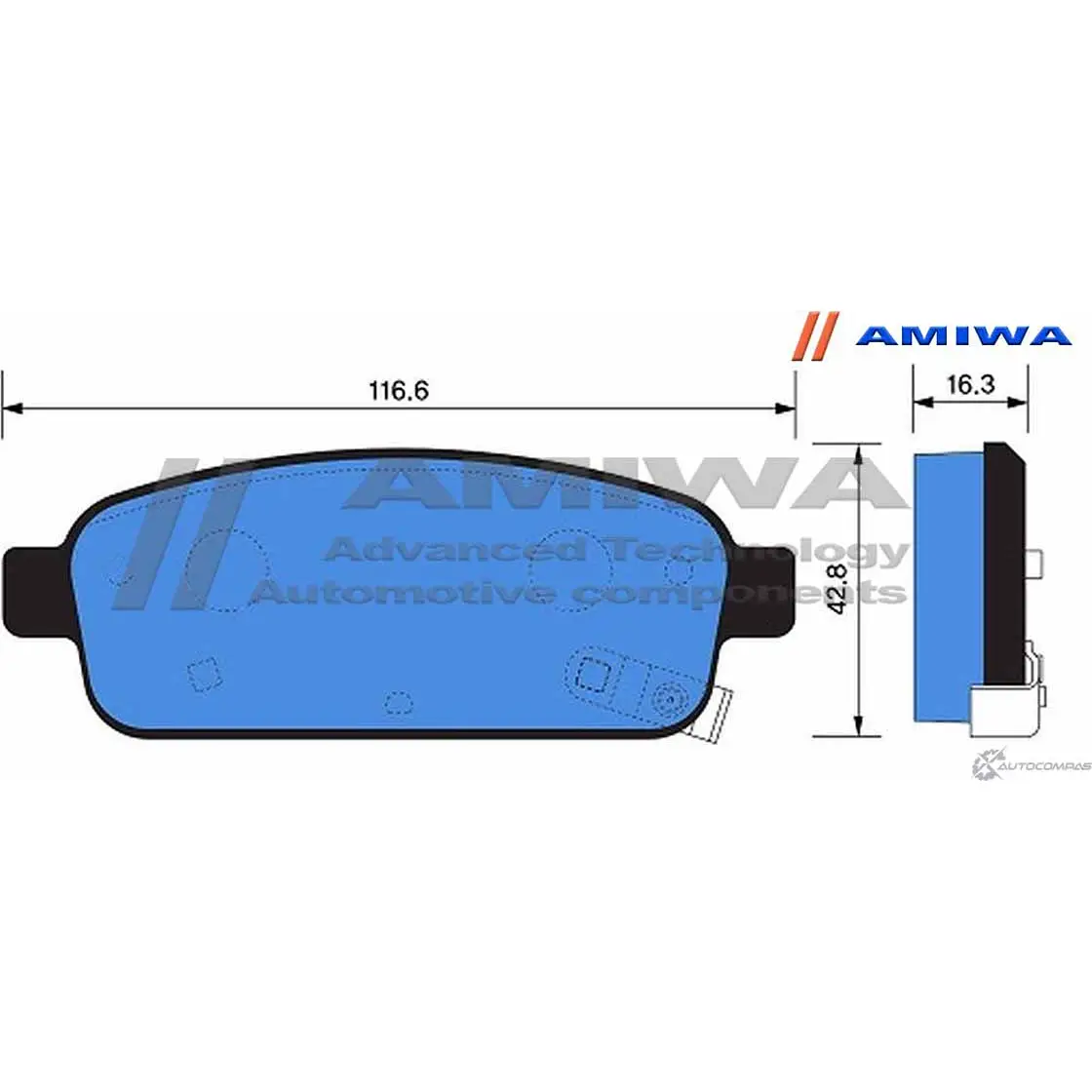 Колодки тормозные дисковые задние speed stop AMIWA 1422490511 Q0 TF6 PXQF418 CD01360S изображение 1