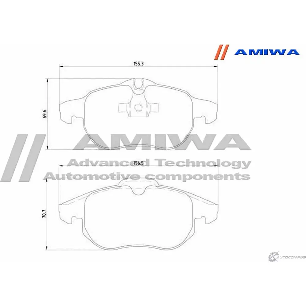 Колодки тормозные дисковые передние speed stop AMIWA LJTY 6YA QBYPR CD01613 1422490567 изображение 1