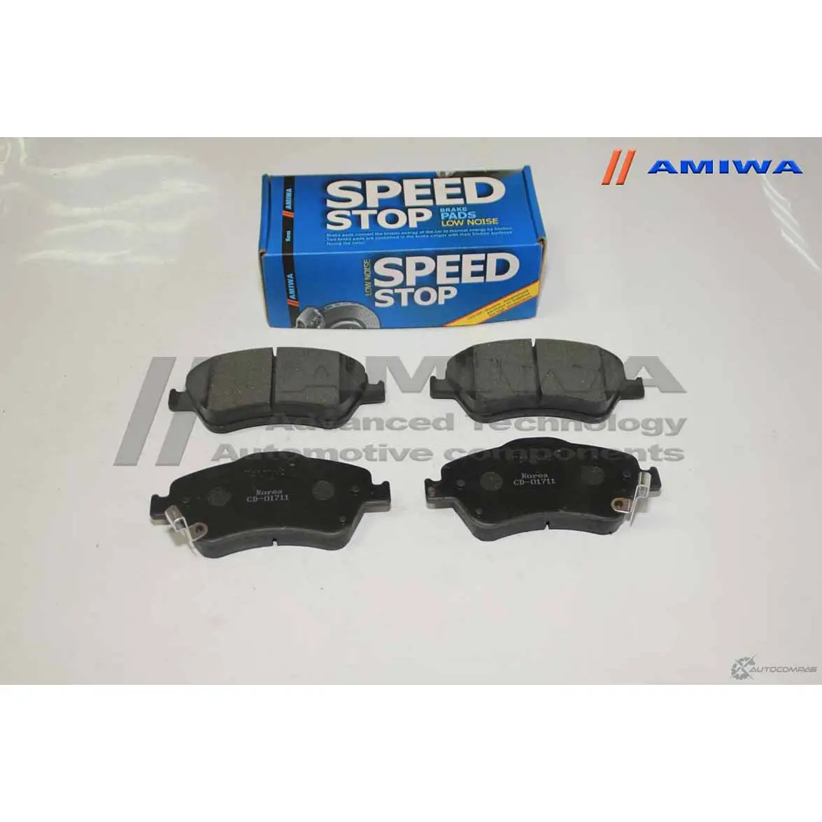 Колодки тормозные дисковые передние speed stop AMIWA 1422490602 72WWF5 CD01711 H HSPZ изображение 0