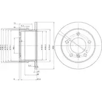 Тормозной диск DRIVE PLUS DCA656500 BDM6 784.10 dp1010110143 4384126