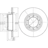 Тормозной диск DRIVE PLUS DCA634100 DP1010.11.0162 BDM6057 .10 4384135 изображение 0
