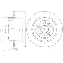 Тормозной диск DRIVE PLUS 4384195 BDM76 71.10 DCA6151600 DP1010.11.0281 изображение 0