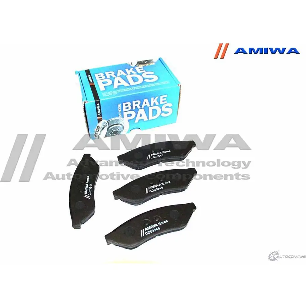 Колодки тормозные дисковые задние speed stop AMIWA 1422490471 CD03346 BCMYM 70U73 Q изображение 0