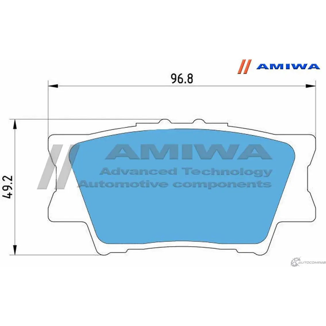 Колодки тормозные дисковые задние speed stop AMIWA ZW9D LH CD03426 1422490463 RNF05K изображение 1