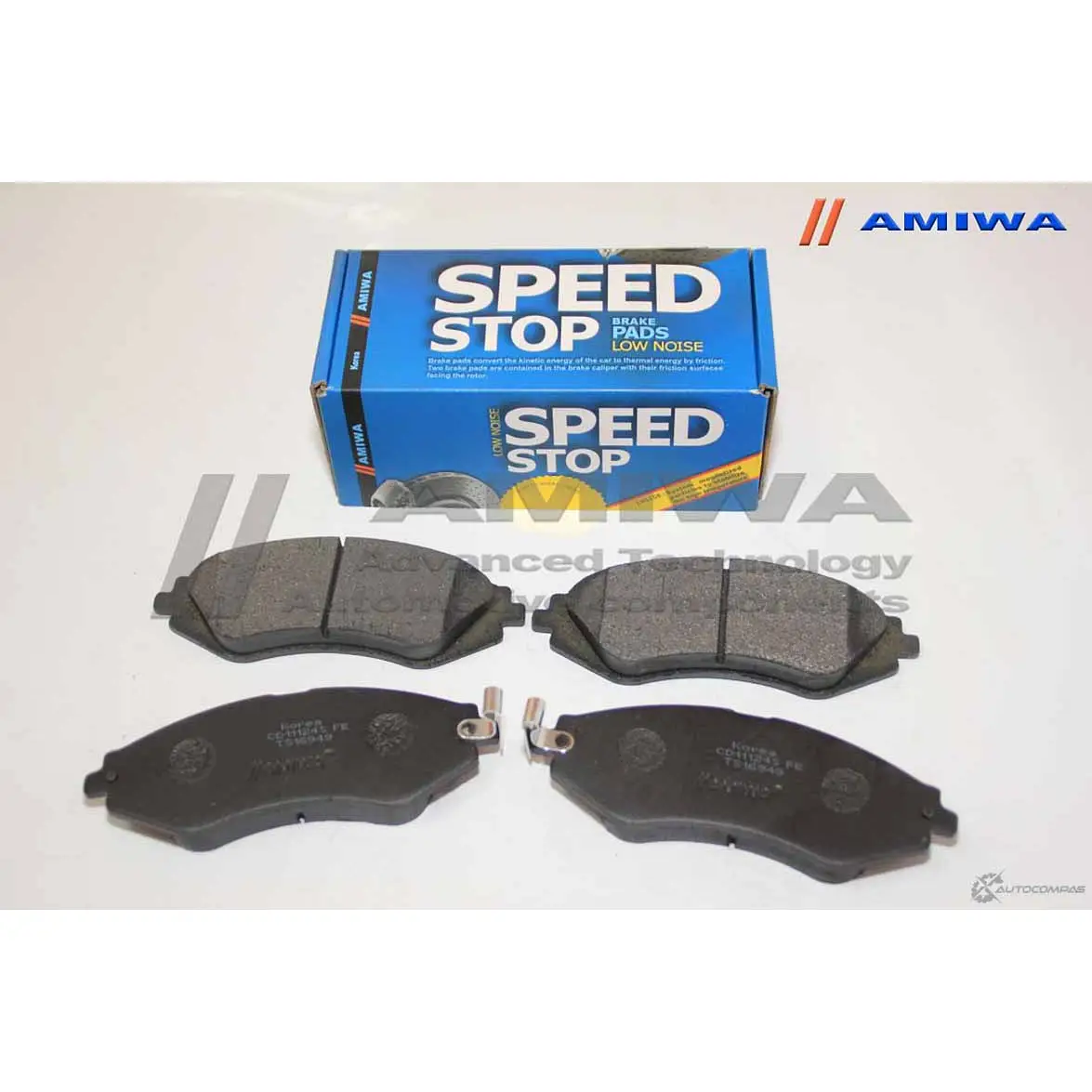 Колодки тормозные дисковые передние speed stop AMIWA ER QCL BIA2M 1422490576 CD11124S - Изображение 1