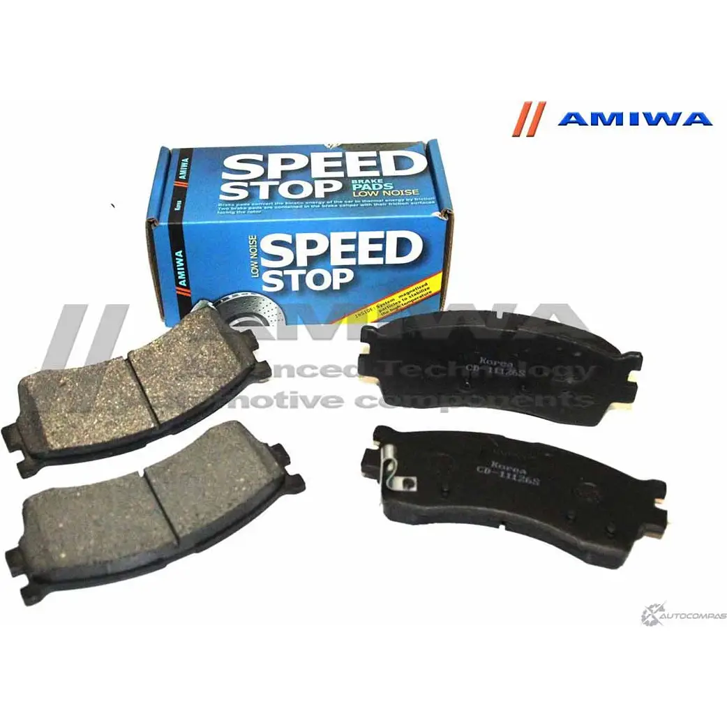 Колодки тормозные дисковые передние speed stop AMIWA 1422490548 283EP 7 HAG4EQY CD11126S изображение 0