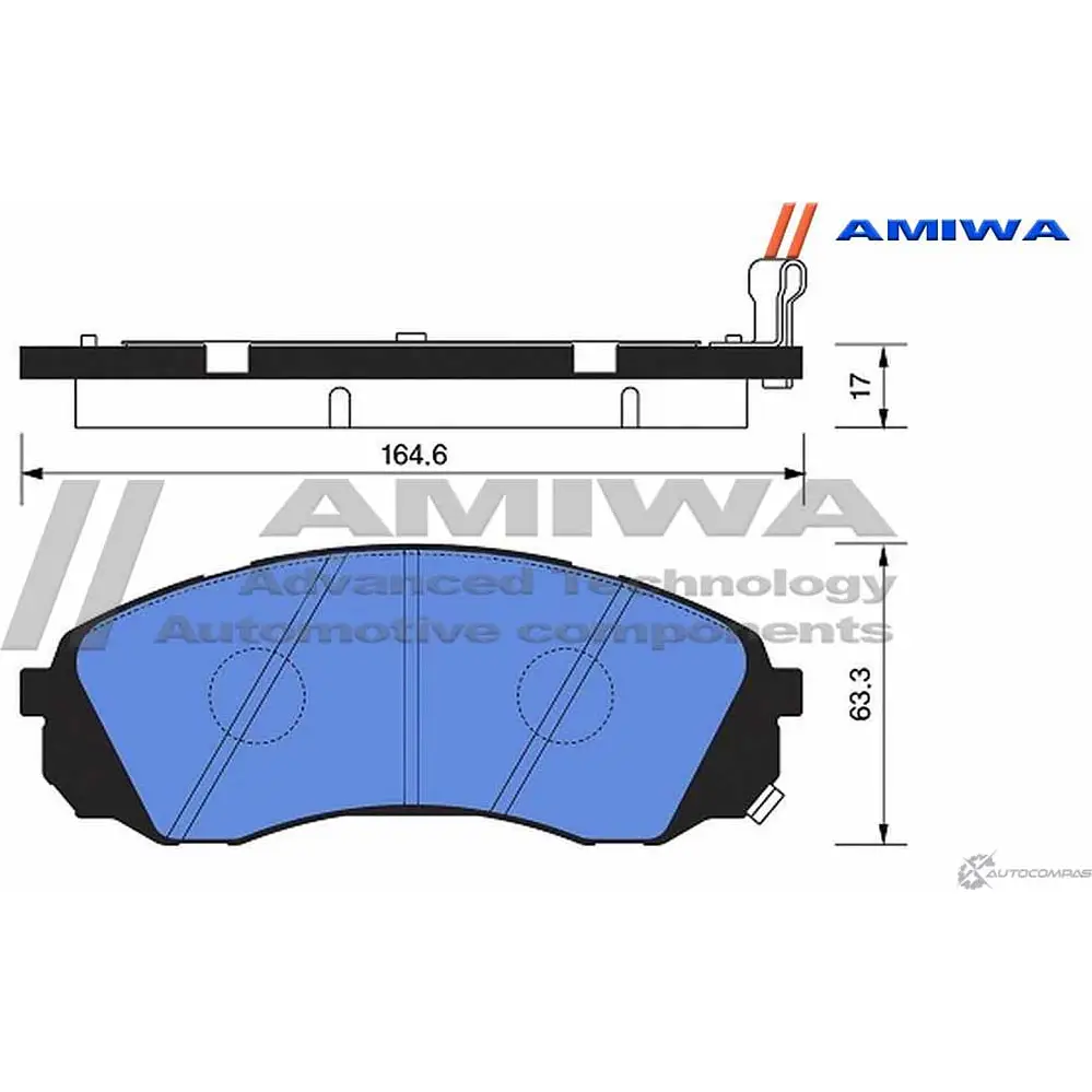 Колодки тормозные дисковые передние speed stop AMIWA 1422490725 K5B W0OU CD11135 XWYBD изображение 1