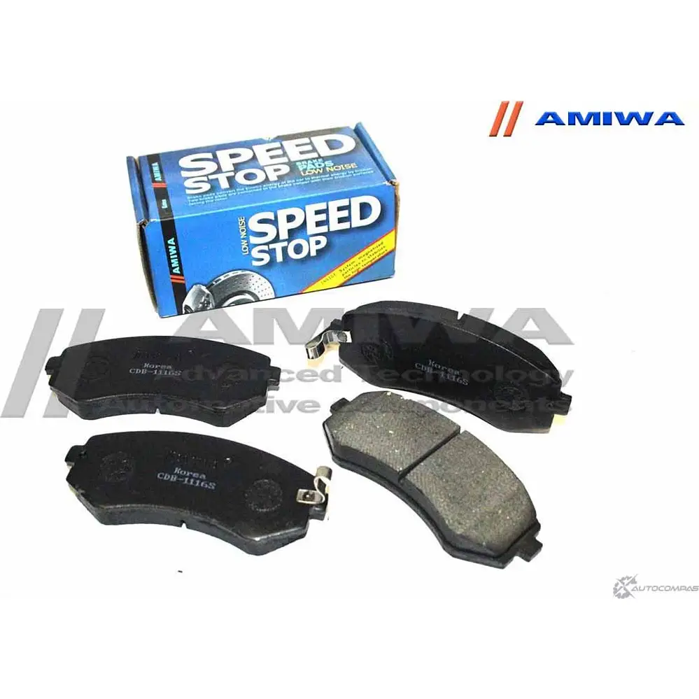 Колодки тормозные дисковые передние speed stop AMIWA 1422490589 K3KUV CD1116S QH7H B изображение 0