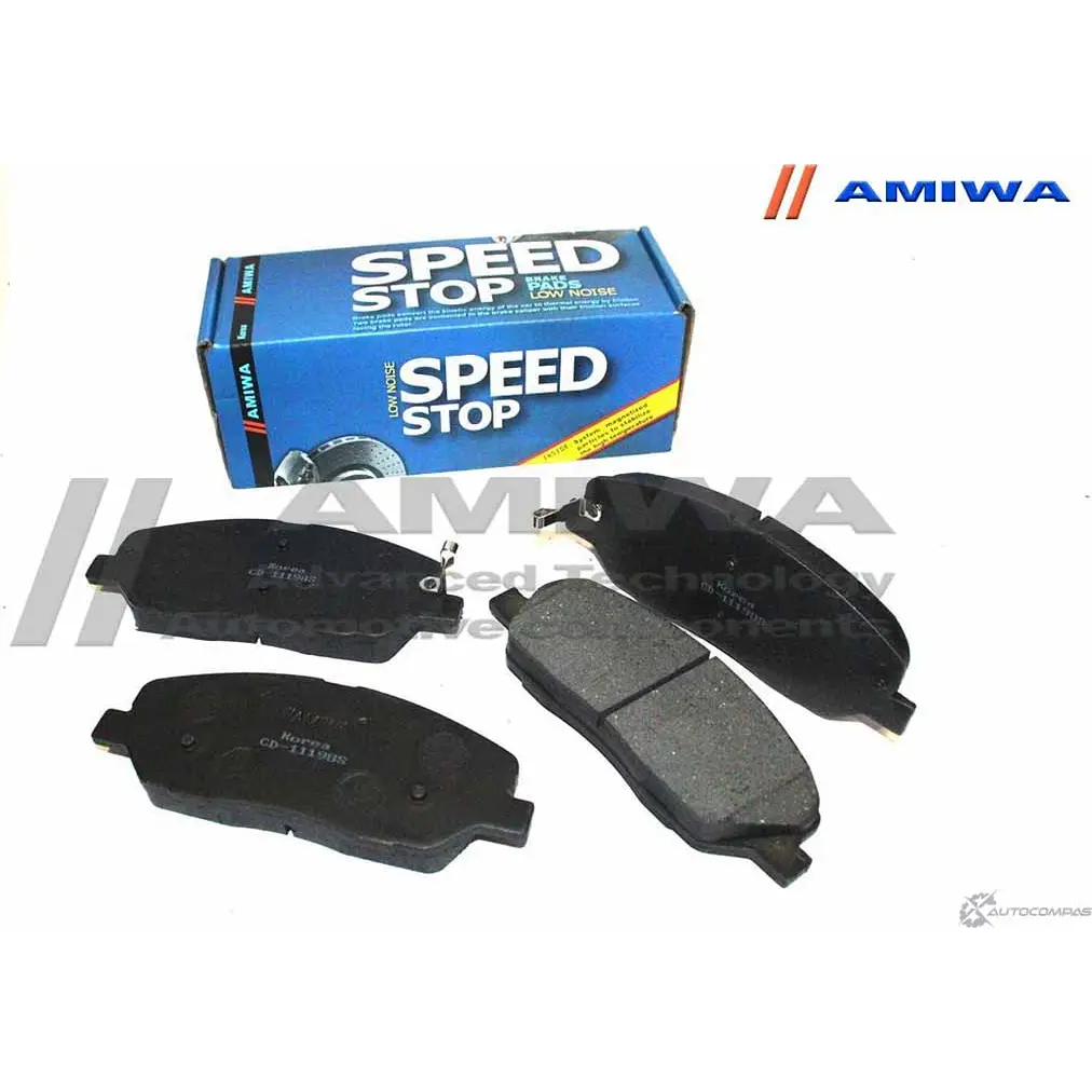 Колодки тормозные дисковые передние speed stop AMIWA 1SGVF 1422490640 Z QPLE CD11198S изображение 0