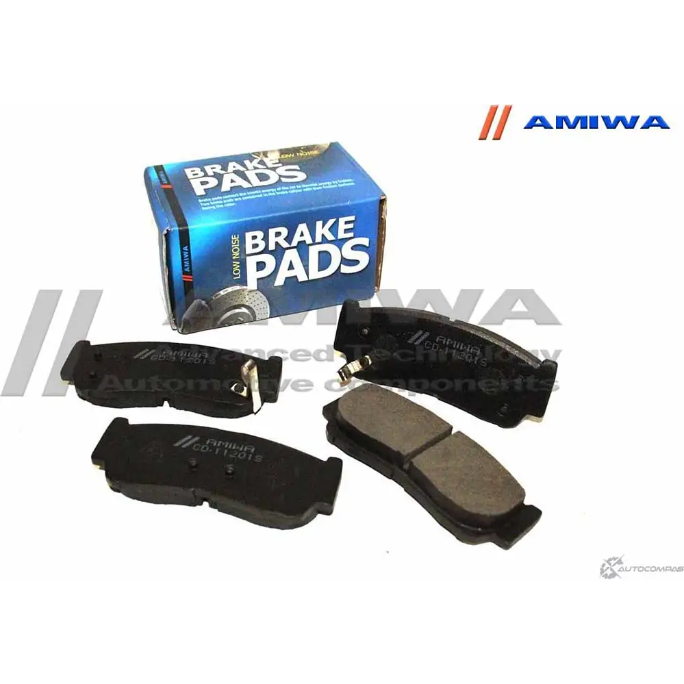 Колодки тормозные дисковые задние speed stop AMIWA 3UWQ NR CD11201S 1422490476 LSCVD изображение 0