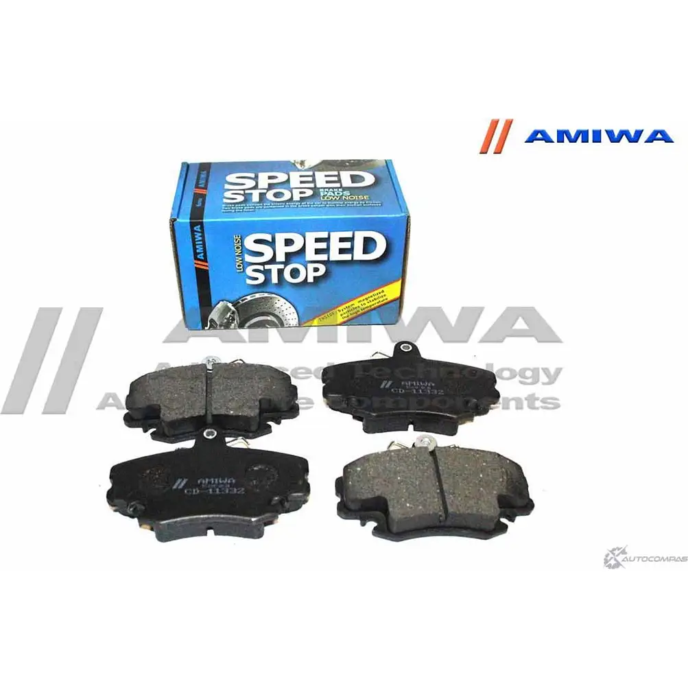 Колодки тормозные дисковые передние speed stop AMIWA 1422490541 CD11332 TX SH2 4MST6T4 изображение 0