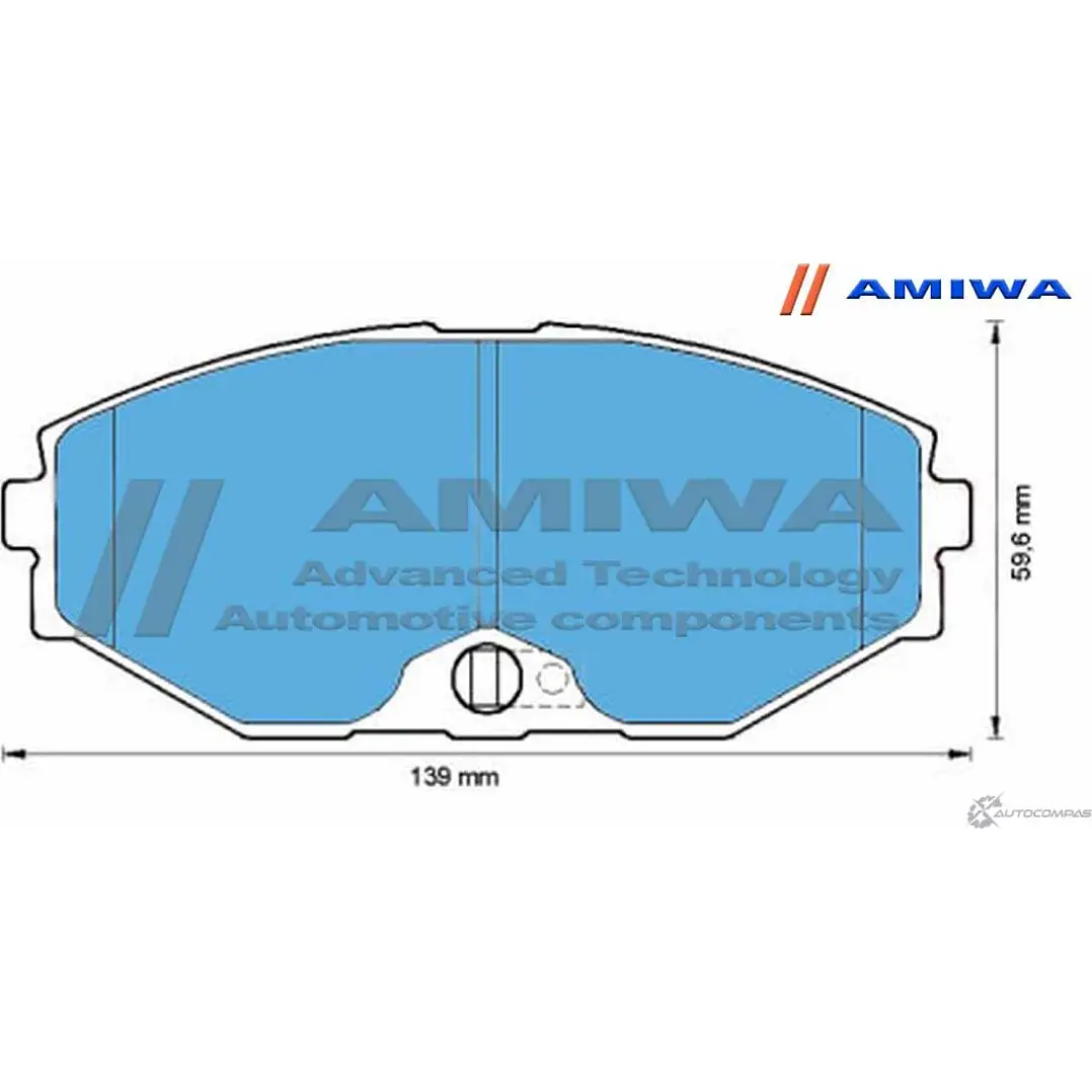 Колодки тормозные дисковые передние speed stop AMIWA CD1165S 1422490554 S2Y PE E8QKFSU изображение 1