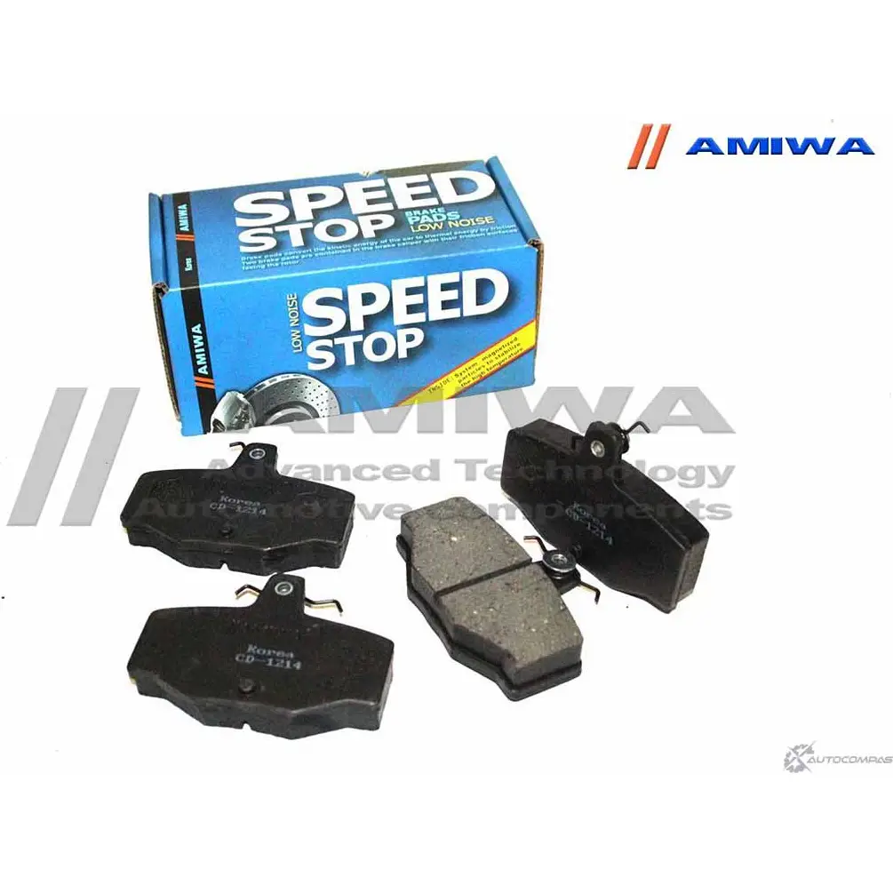 Колодки тормозные дисковые задние speed stop AMIWA G 7RB5 T98XP 1422490446 CD1214 изображение 0