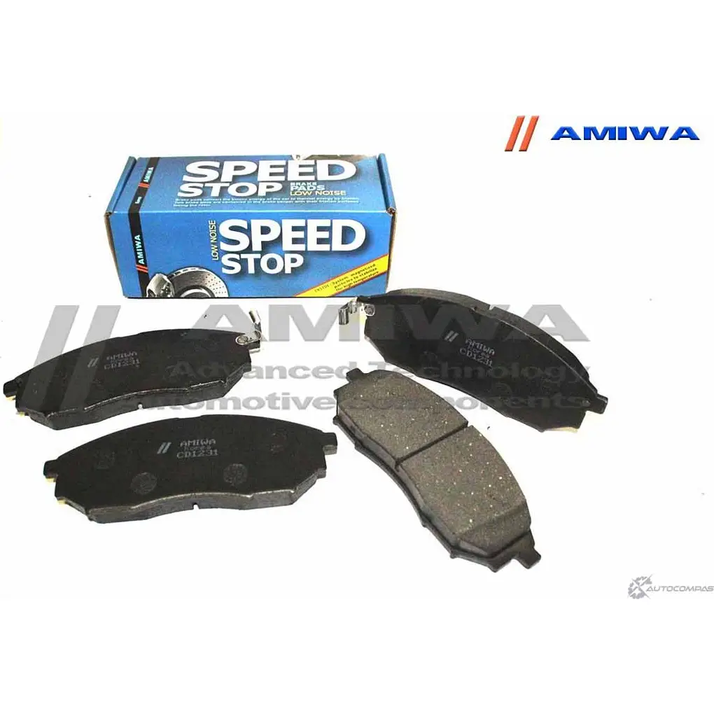 Колодки тормозные дисковые передние speed stop AMIWA KCC QWY CD1231 1422490641 MQ8ML изображение 0