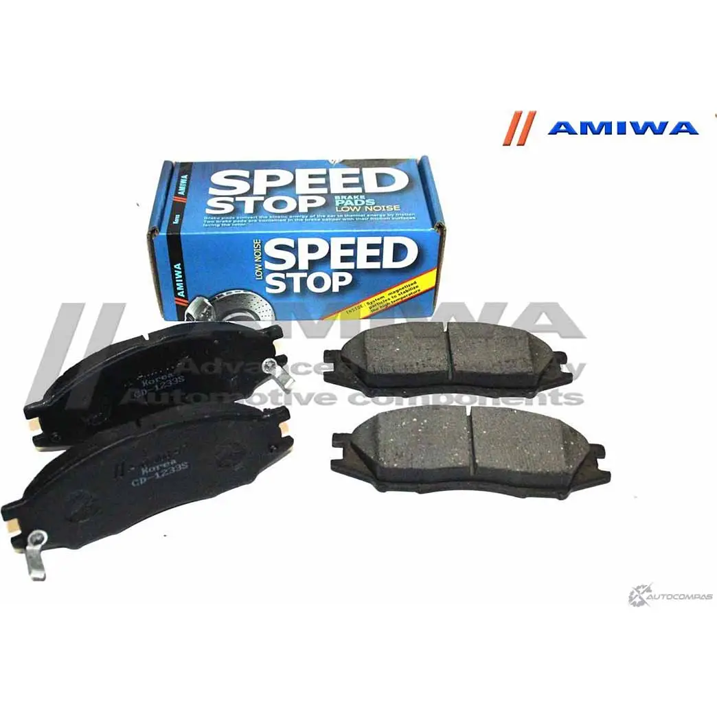 Колодки тормозные дисковые передние speed stop AMIWA CD1233S QAGT0 1422490248 DU0K7 YC изображение 0