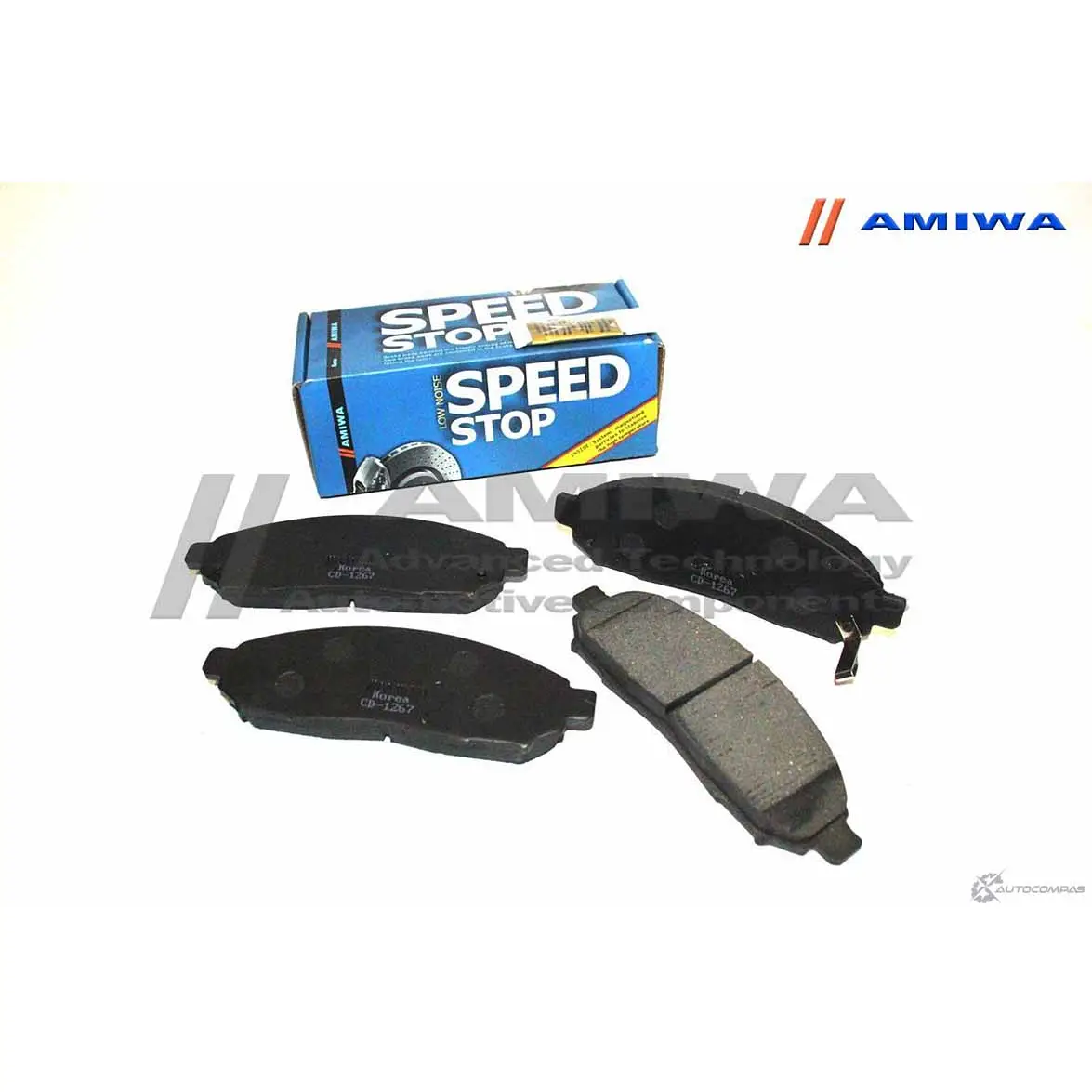 Колодки тормозные дисковые передние speed stop AMIWA 1422490642 BN1MO9X CD1267 EB I2P изображение 0