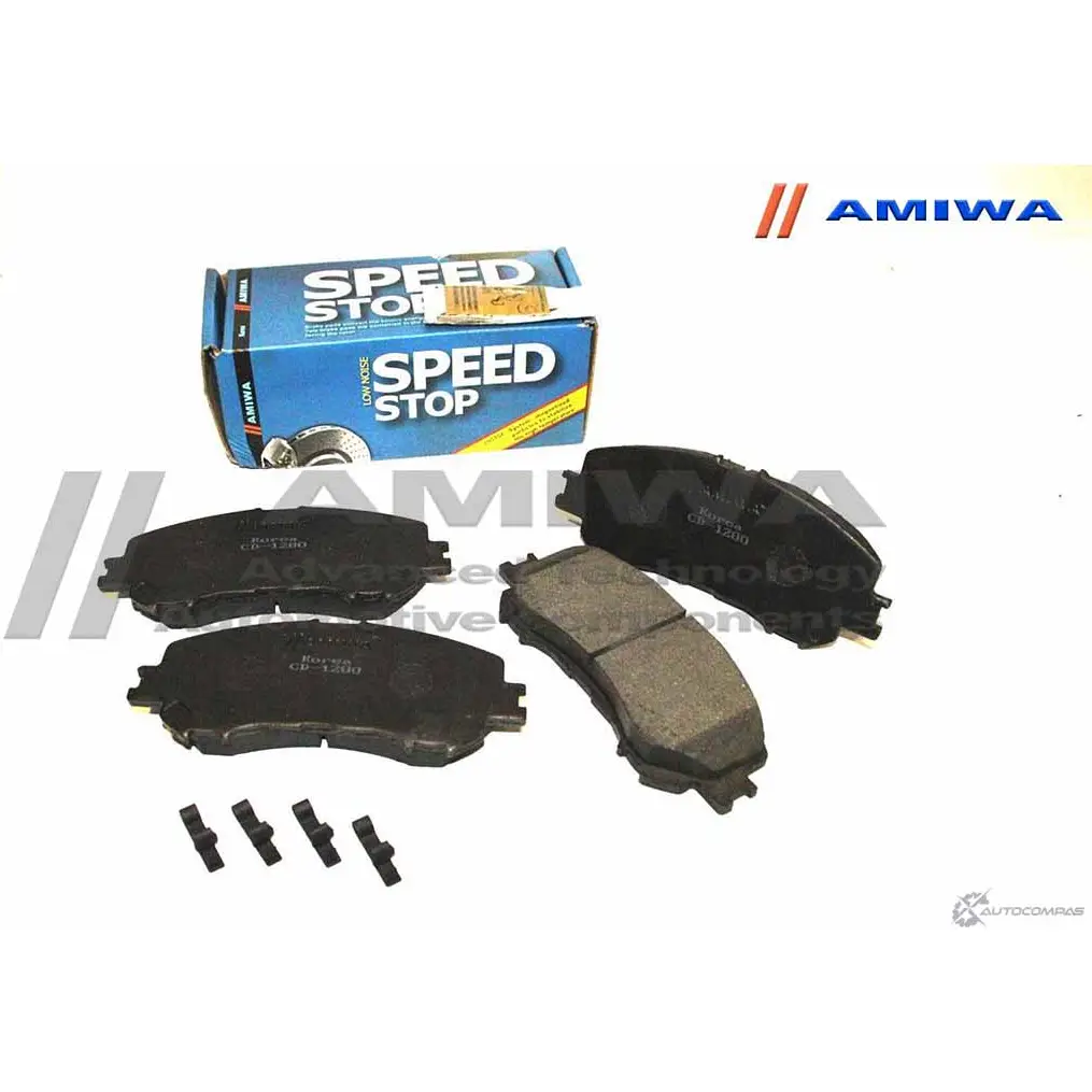 Колодки тормозные дисковые передние speed stop AMIWA CD1280 K2ZN3 JE A06WU 1422490728 изображение 0