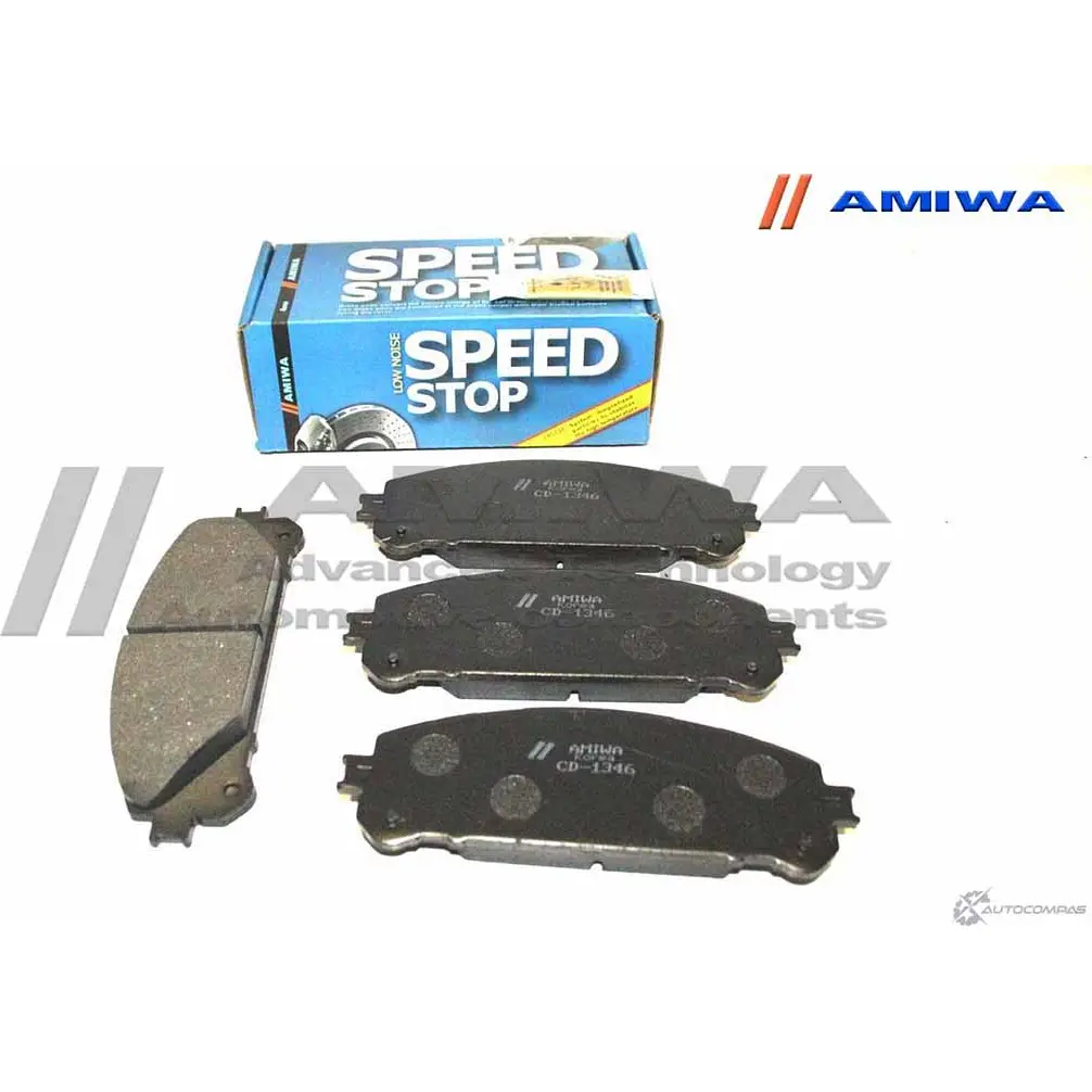 Колодки тормозные дисковые передние speed stop AMIWA 1422490704 CD1346 1Q46GA IUG3L Z изображение 0