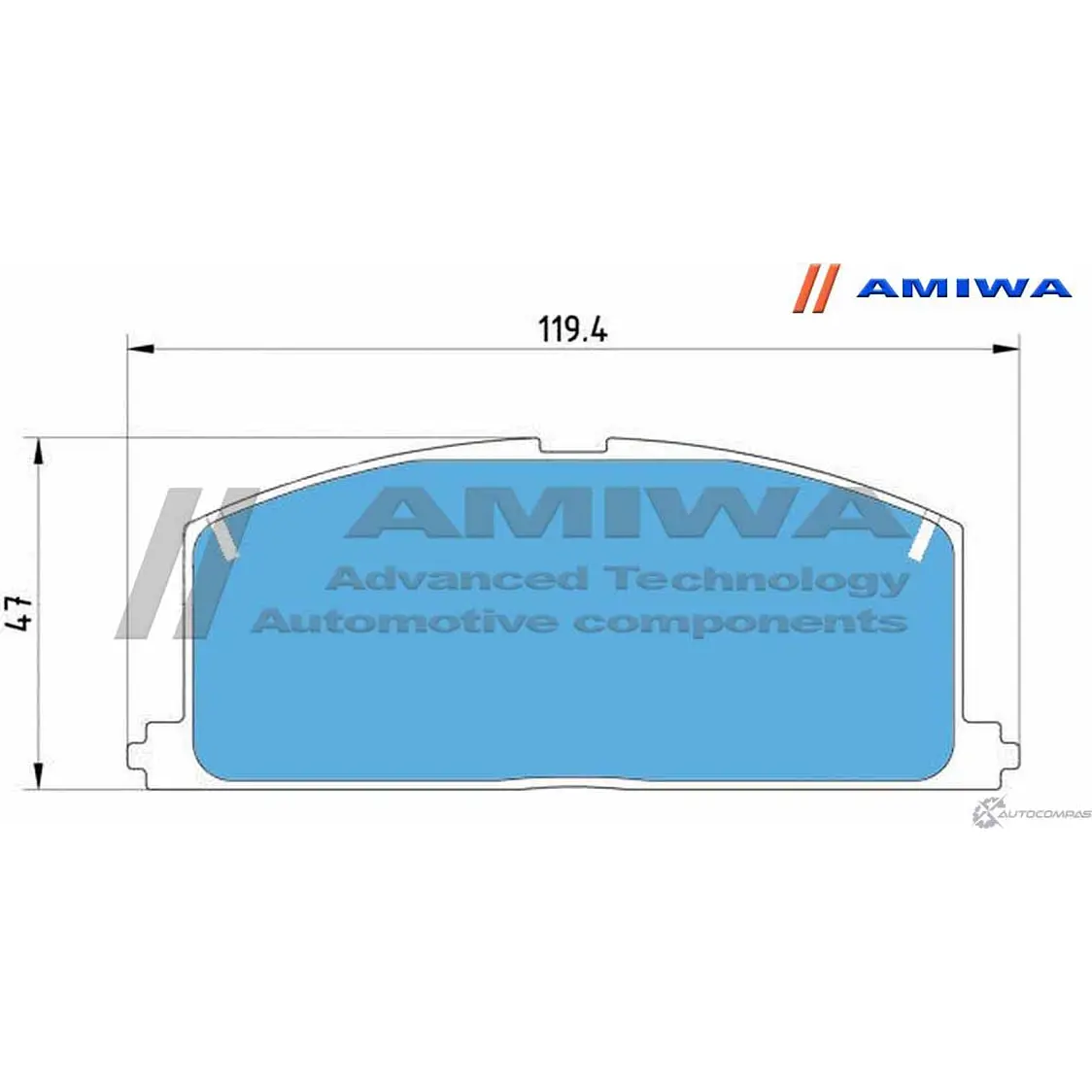 Колодки тормозные дисковые передние speed stop AMIWA R6902 Q CVXMF CD2023 1422490558 изображение 1