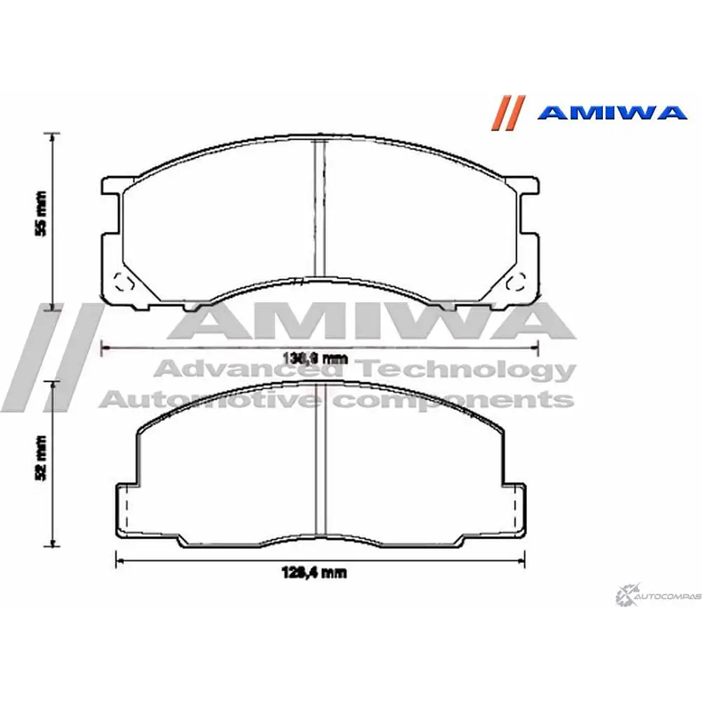 Колодки тормозные дисковые передние speed stop AMIWA 76MPZ KE3R Z 1422490598 CD2077S изображение 1