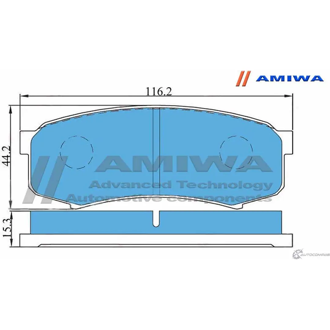 Колодки тормозные дисковые задние speed stop AMIWA 1422490460 X2DP Z ICOP6RA CD2090 изображение 1