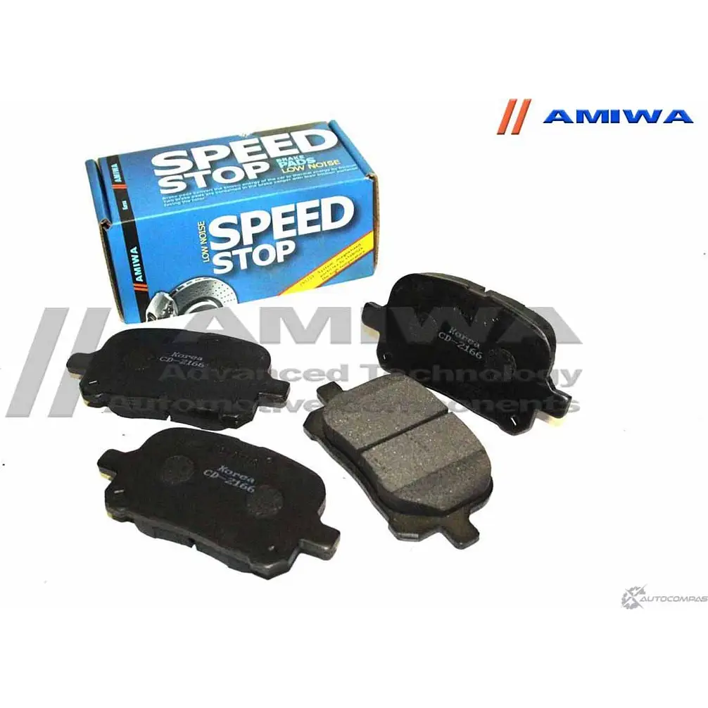 Колодки тормозные дисковые передние speed stop AMIWA CD2166 1422490646 NA2XE2R JPHJ EV изображение 0