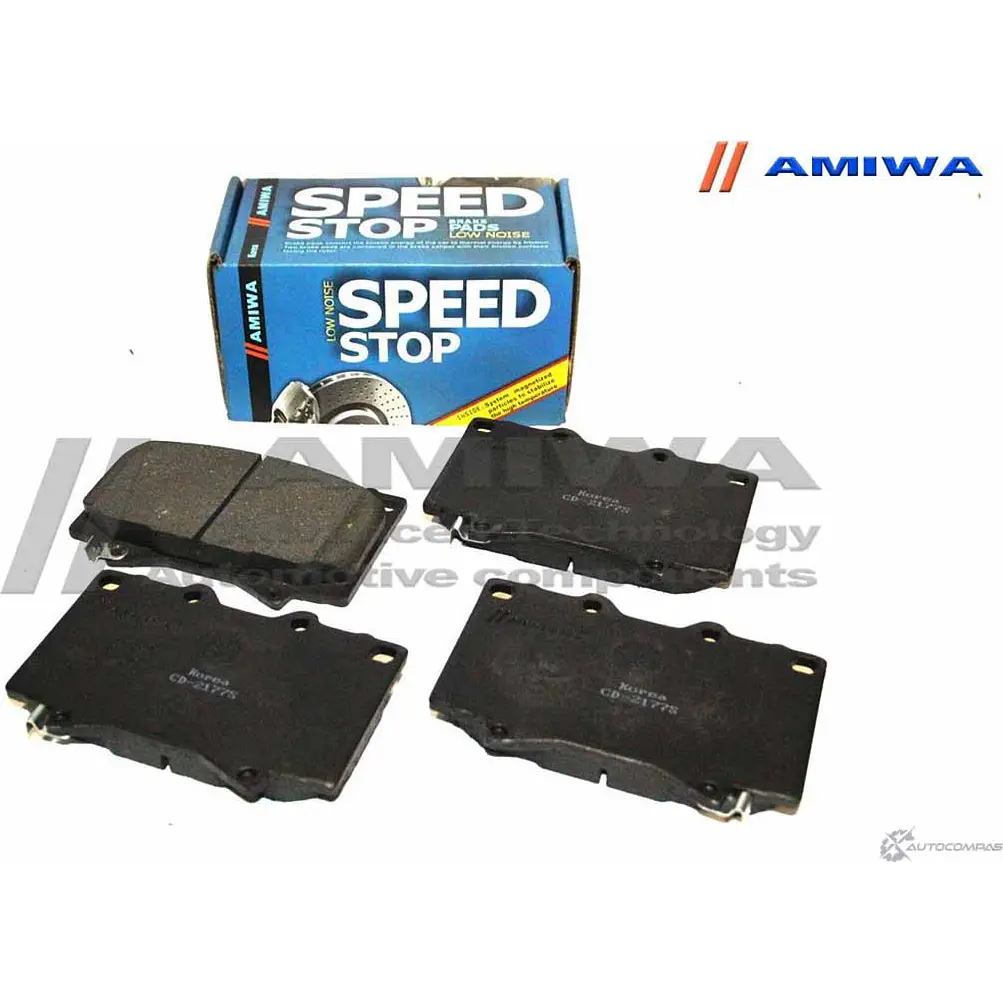 Колодки тормозные дисковые передние speed stop AMIWA CD2177S R H3O6 1422490597 82JX3F изображение 0
