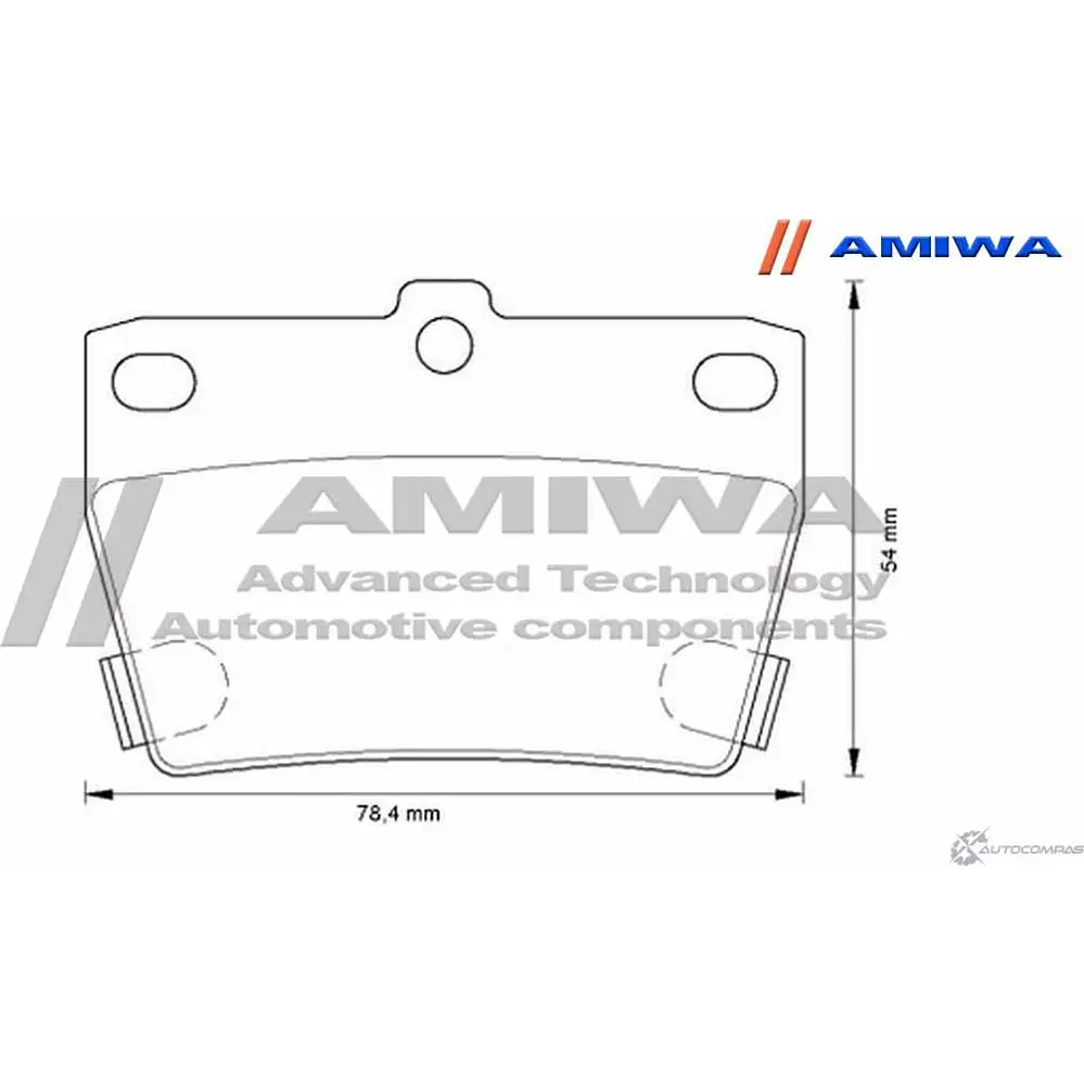Колодки тормозные дисковые задние speed stop AMIWA MEJOM 1422490450 W VSAH8K CD2188S изображение 1