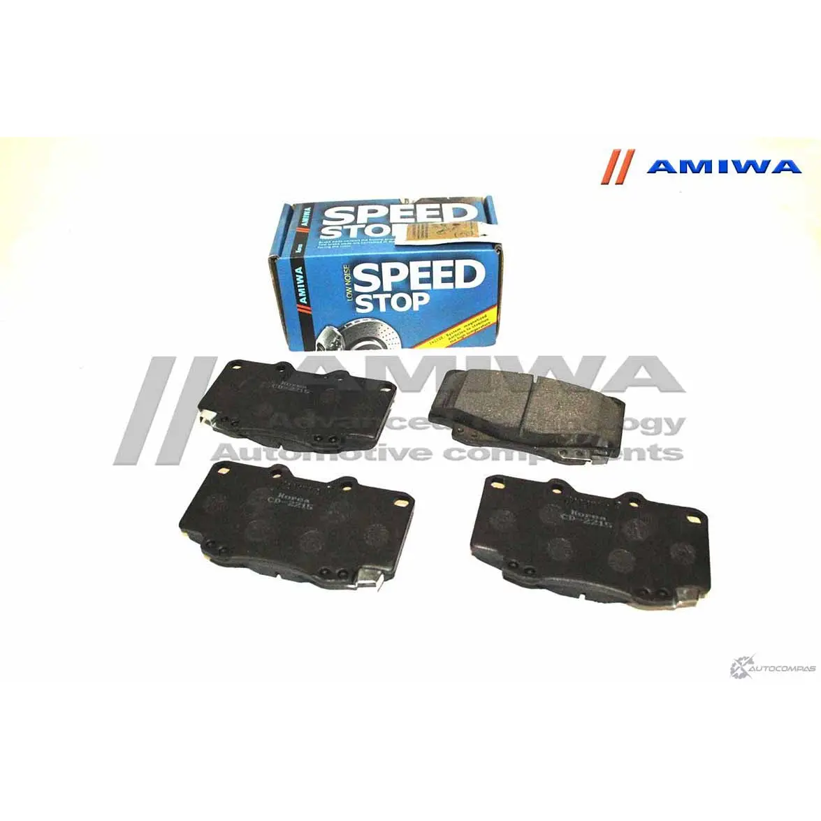 Колодки тормозные дисковые передние speed stop AMIWA 1422490707 9JYIT3 AAE KEA CD2215 изображение 0