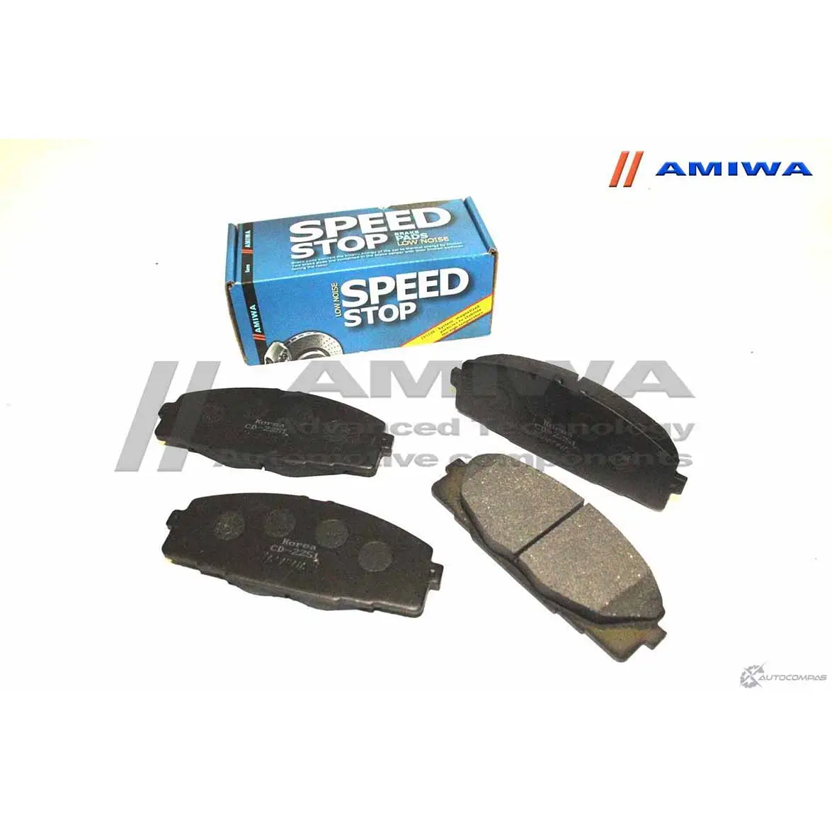 Колодки тормозные дисковые передние speed stop AMIWA 1422490706 CD2251 Q0I AL 2LVHN