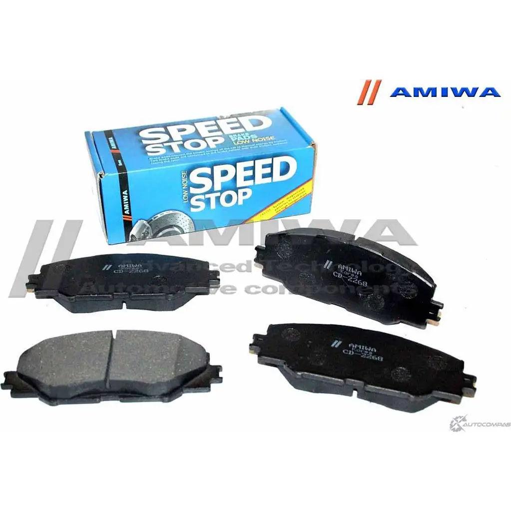 Колодки тормозные дисковые передние speed stop AMIWA 1422490652 Z NPIU CD2268 K06BI изображение 0