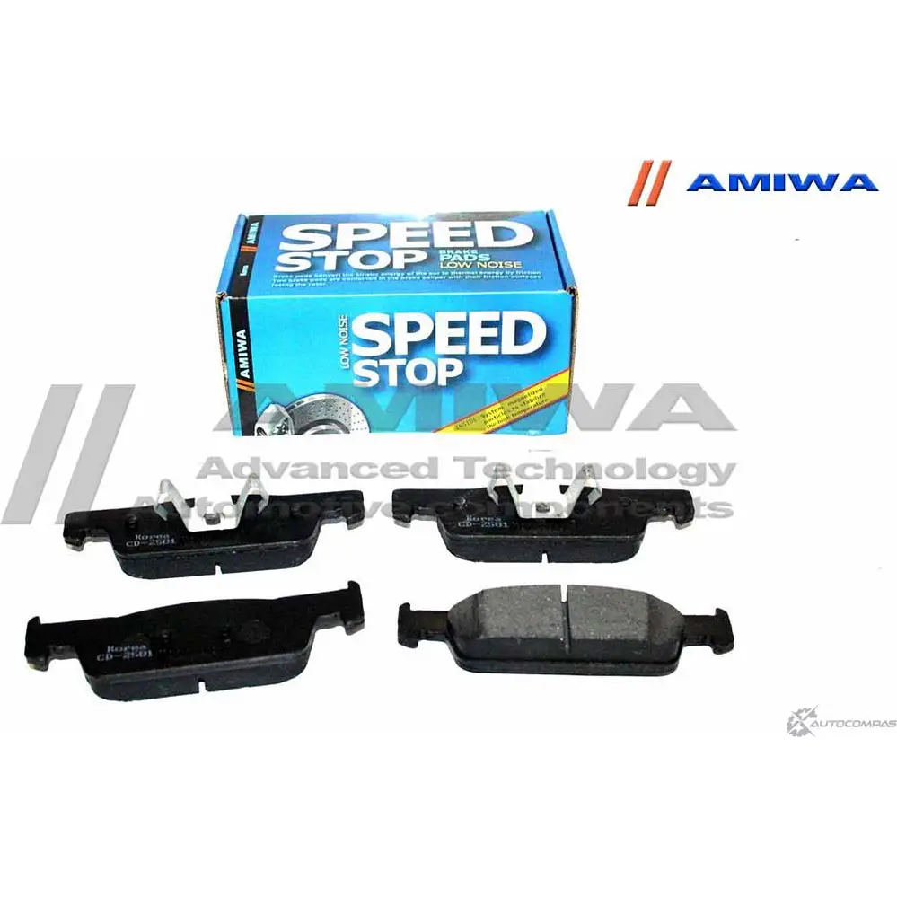 Колодки тормозные дисковые передние speed stop AMIWA CD2581 LDEGL8P 1422490722 83MZJ P - Изображение 1