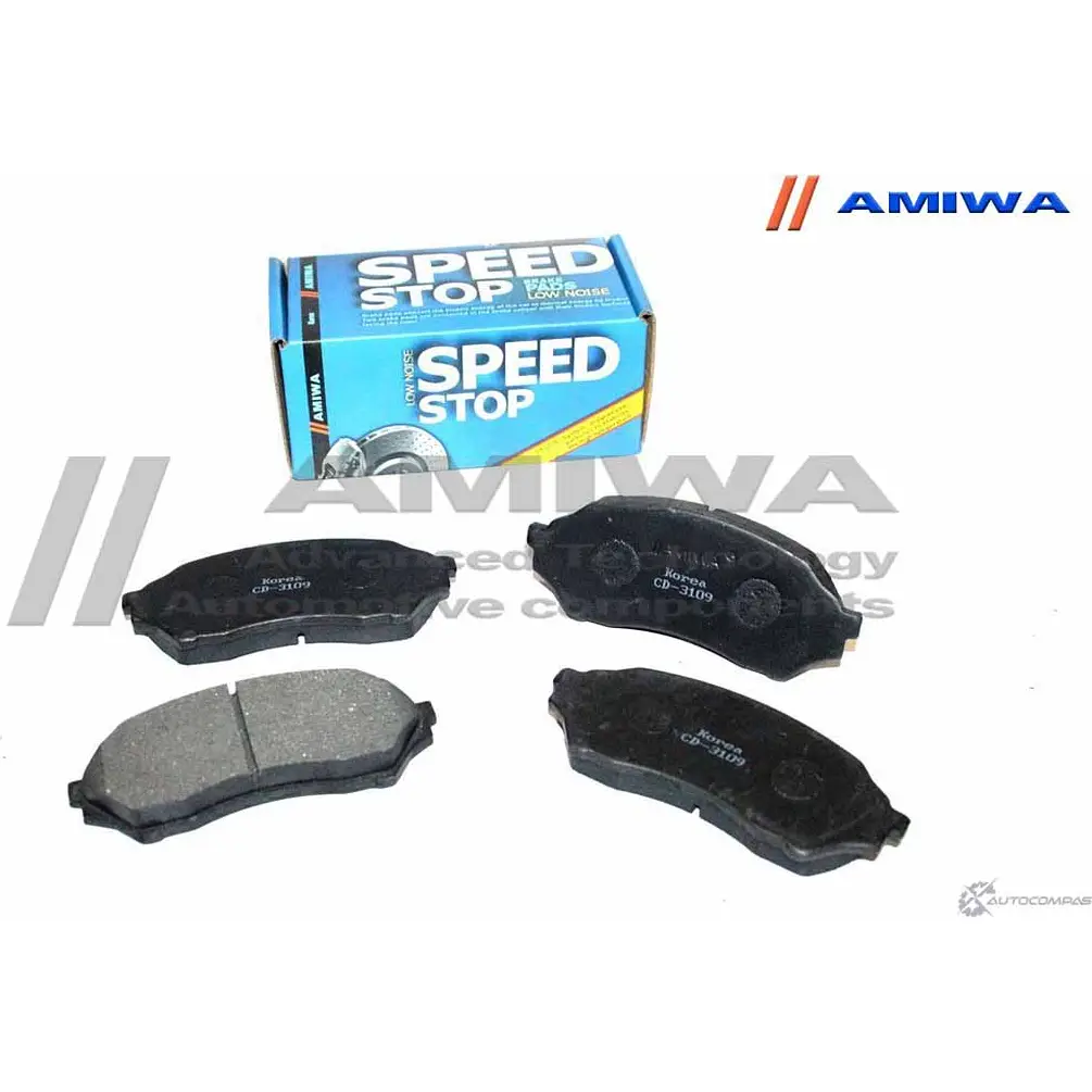 Колодки тормозные дисковые передние speed stop AMIWA ZBE HSV 1422490653 LJFXQIA CD3109 изображение 0