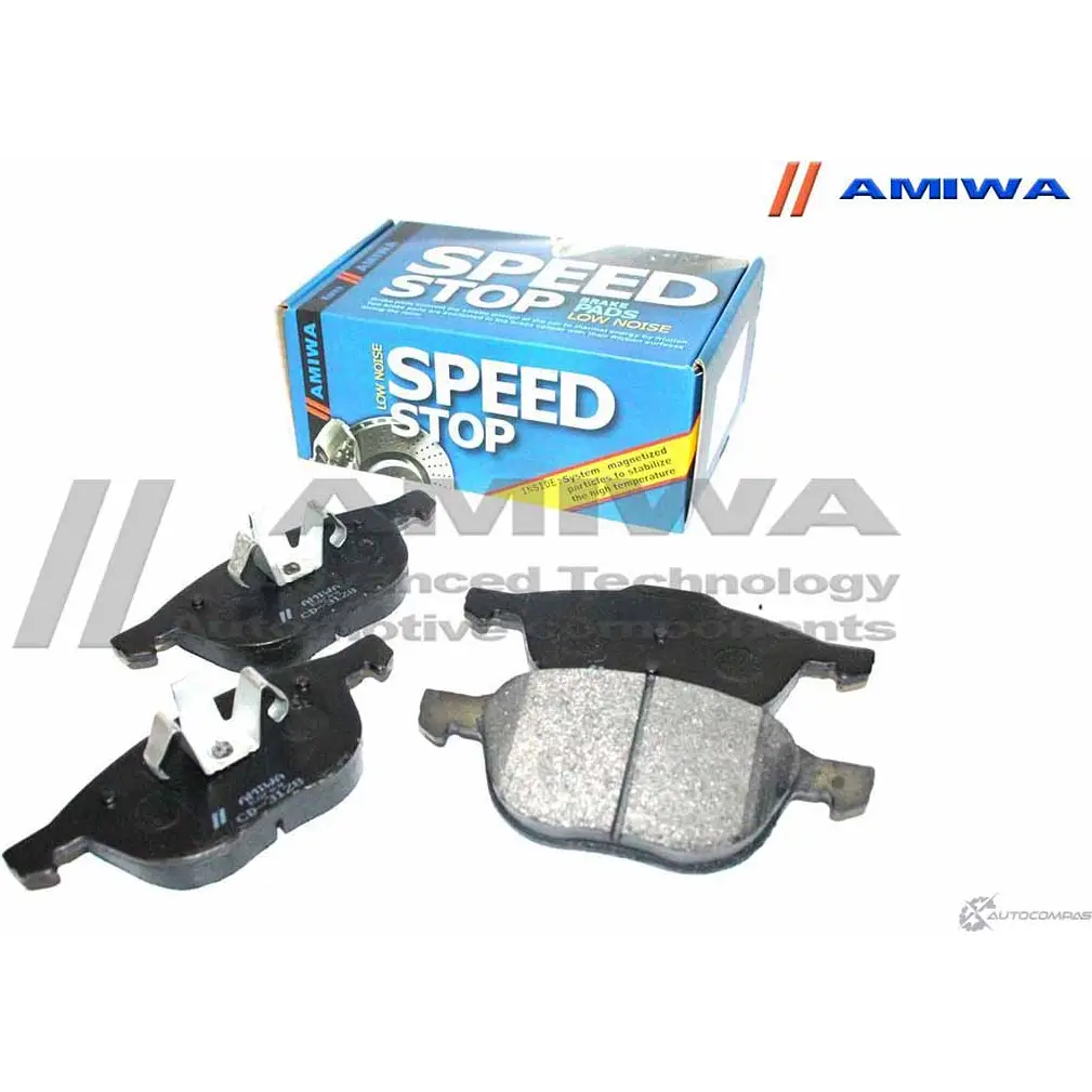 Колодки тормозные дисковые передние speed stop AMIWA 1422490572 CD3128 X8Z WW 8L36O изображение 0