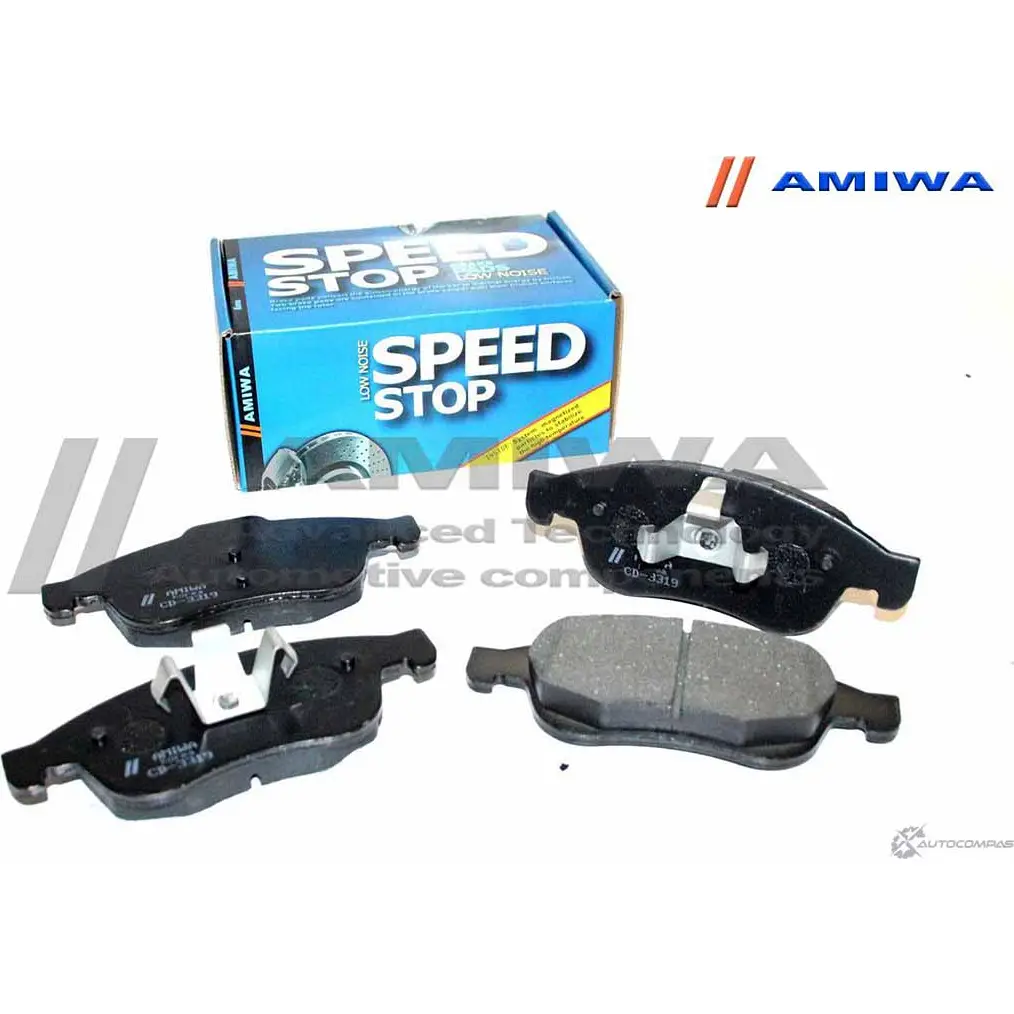 Колодки тормозные дисковые передние speed stop AMIWA 1422490712 0V3VY CD3319 9 068PS изображение 0