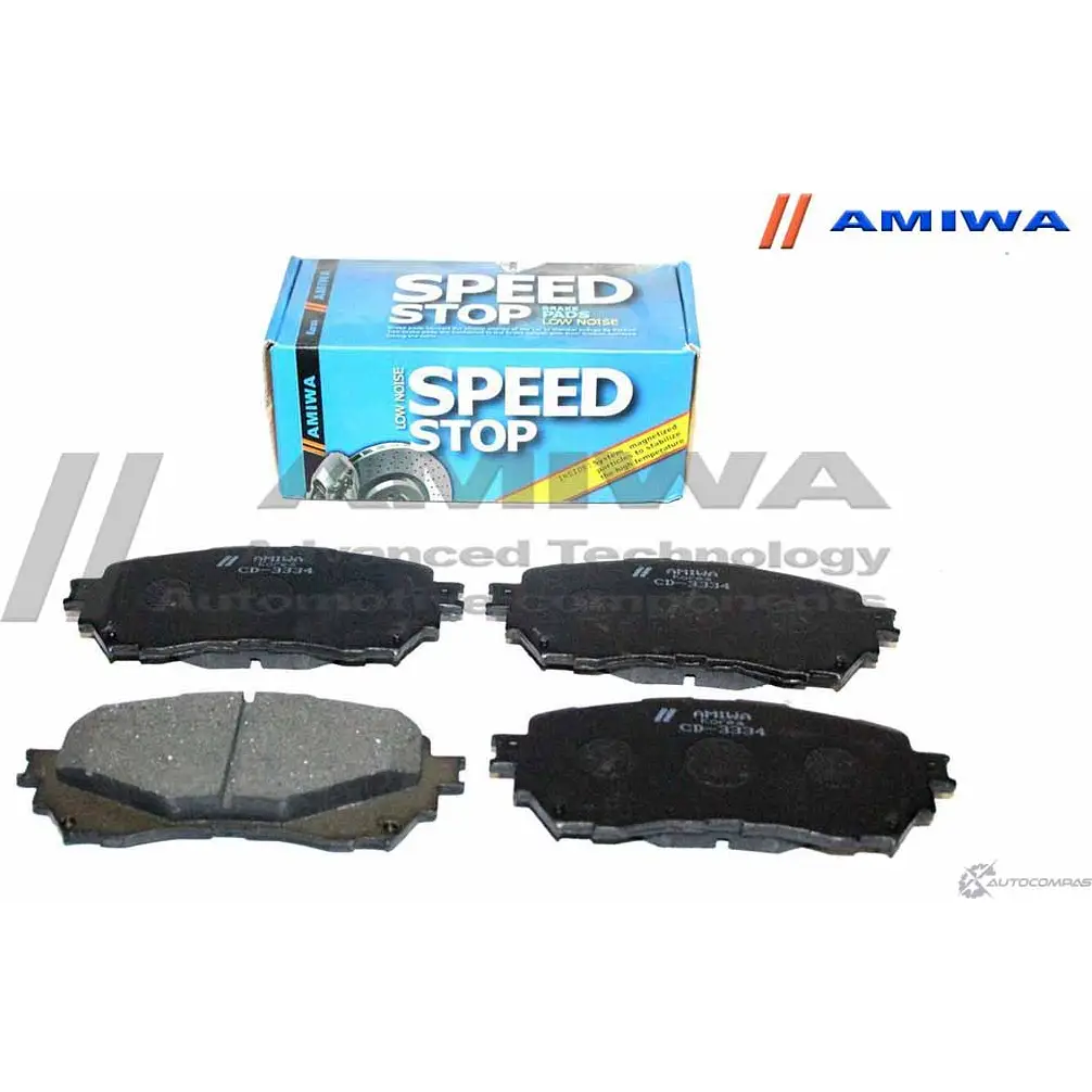 Колодки тормозные дисковые передние speed stop AMIWA E O9VX 1422490720 GCIQPPM CD3334 изображение 0