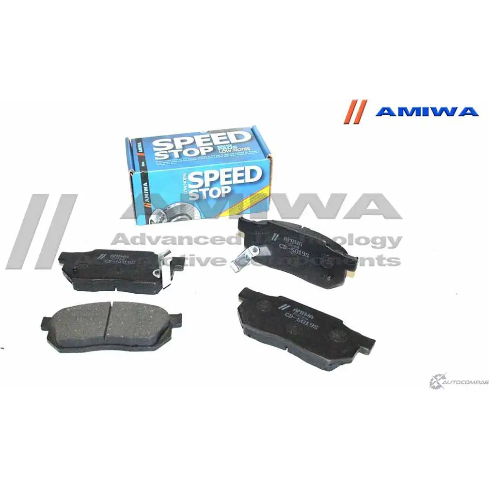 Колодки тормозные дисковые передние speed stop AMIWA 11CM06S T M9ZC CD5019S 1422490584 изображение 0