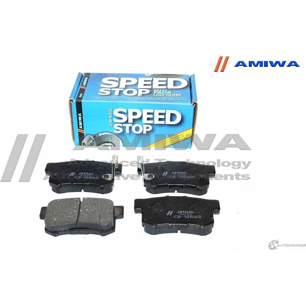 Колодки тормозные дисковые задние speed stop AMIWA FXJ725 1422490442 U7 NX07D CD5056S изображение 0